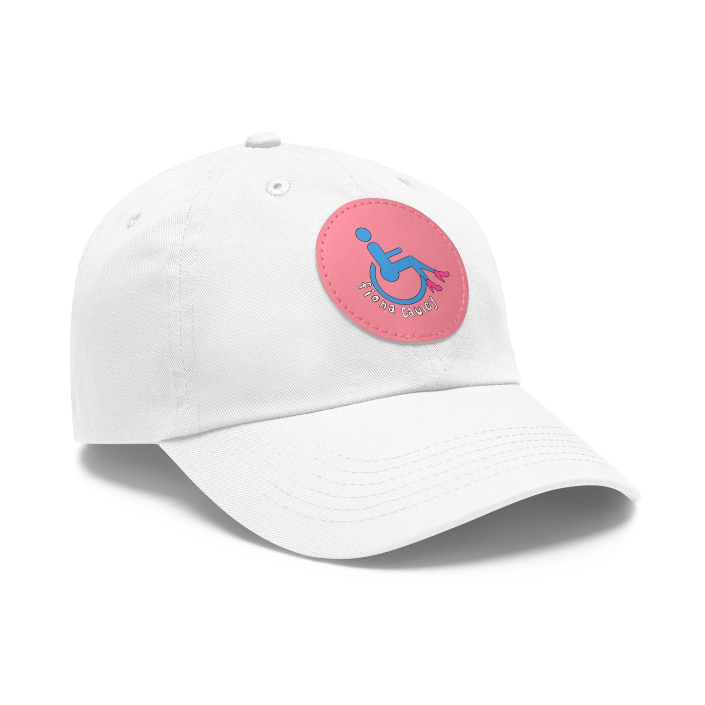 Dad Hat with Leather Patch (Round)